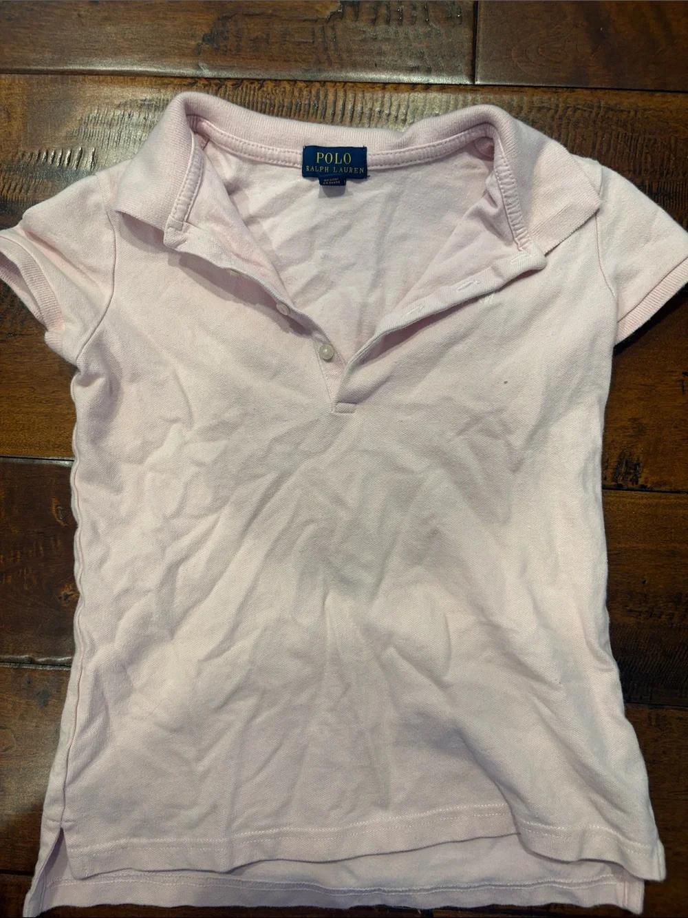 Polo by Ralph Lauren Pale Pink Short-Sleeve Polo Top